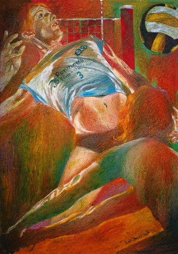 LE ATLETE par Paola Imposimato, Peinture en vente sur Singulart