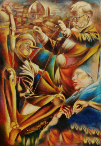 OMAGGIO A PINOCCHIO par Paola Imposimato, Peinture en vente sur Singulart