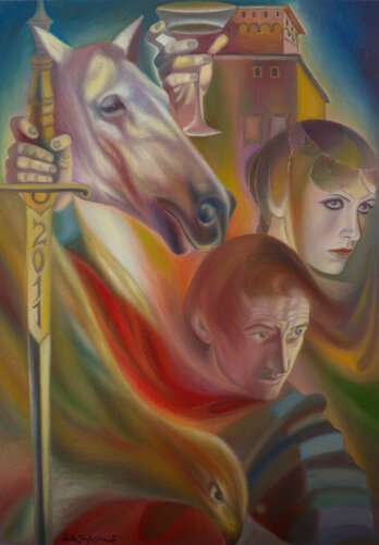 CERIMONIA RINASCIMENTALE par Paola Imposimato, Peinture en vente sur Singulart