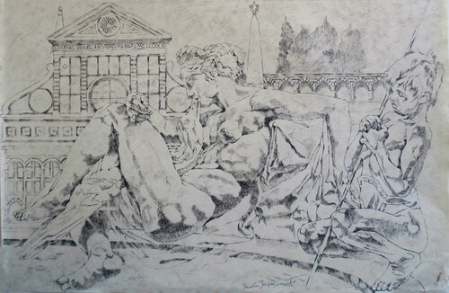 IL MITO DI LEDA by Paola Imposimato, Drawing for Sale on Singulart