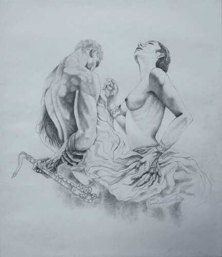 DANZA KUDURO par Paola Imposimato, Dessin en vente sur Singulart