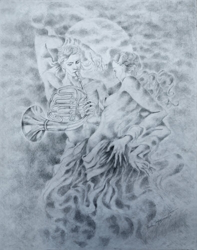 IL MORBIDO INTAGLIO DI LUCE de Paola Imposimato, Dibujo a la venta en Singulart