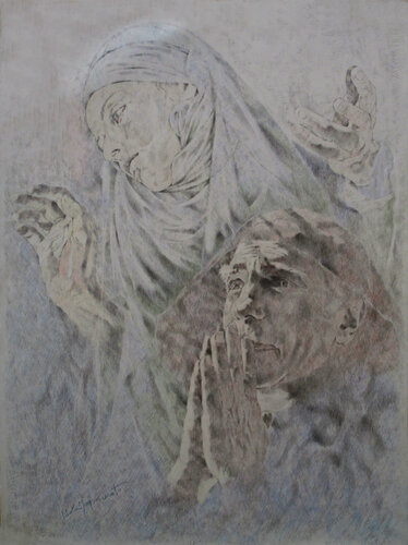 L'INCONTRO CON SAN DOMENICO by Paola Imposimato, 소묘 for Sale on Singulart