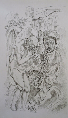 TRADIZIONE E SANTITÀ de Paola Imposimato, Dibujo a la venta en Singulart