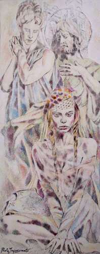 LA BELLEZZA TRA VIRTÙ E SANTITÀ de Paola Imposimato, Dibujo a la venta en Singulart