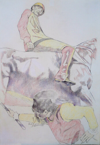 IN SELLA di Paola Imposimato, Disegno in vendita su Singulart