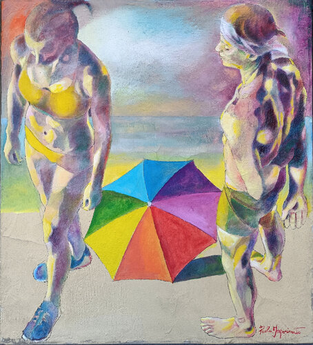 SULLA BATTIGIA van Paola Imposimato, Schilderij te koop op Singulart