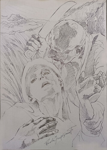 IL MARTIRIO DI SANTA BARBARA von Paola Imposimato, Zeichnungen kaufen auf Singulart