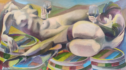 VINO NELLA POESIA by Paola Imposimato, Painting for Sale on Singulart