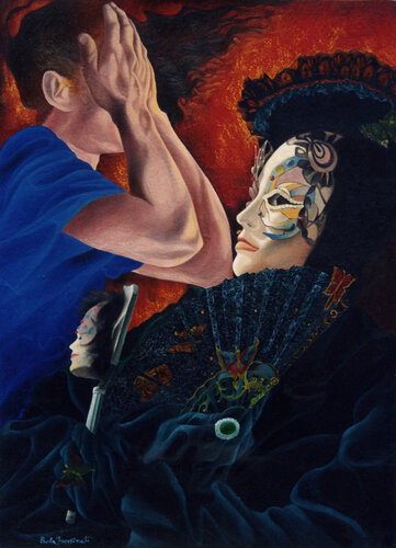 VOLTI NASCOSTI par Paola Imposimato, Peinture en vente sur Singulart