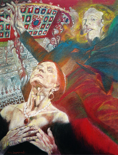 IL FANTASMA DELL'OPERA par Paola Imposimato, Peinture en vente sur Singulart