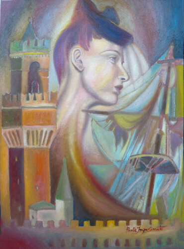 LA MISTERIOSA BERTA par Paola Imposimato, Peinture en vente sur Singulart