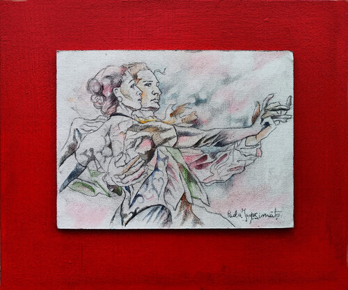 ROSSO PASSIONE TANGO by Paola Imposimato, Painting for Sale on Singulart