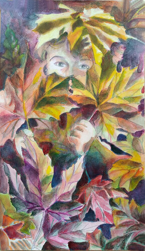 LA LEGGENDA DELL'AUTUNNO van Paola Imposimato, Schilderij te koop op Singulart