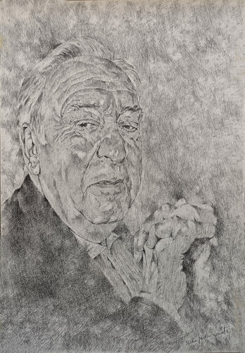 IL MAESTRO DELLA SUSPENSE by Paola Imposimato, Drawing for Sale on Singulart