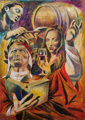 CELEBRAZIONE DANTESCA van Paola Imposimato, Schilderij te koop op Singulart