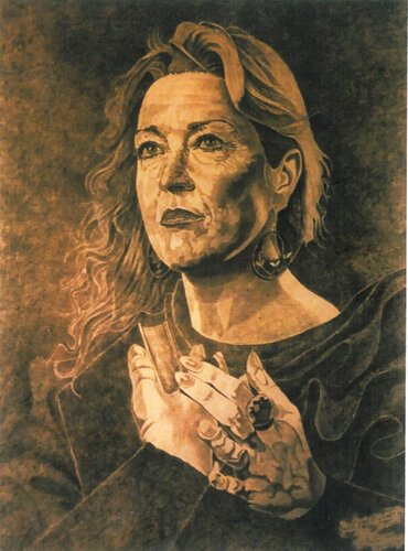 LA SCRITTRICE RITA PINI par Paola Imposimato, Dessin en vente sur Singulart