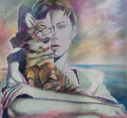 SULLA SPONDA DELL'INFINITO de Paola Imposimato, Pintura a la venta en Singulart