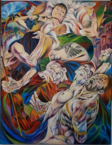 IL FIORE BLU von Paola Imposimato, Malerei kaufen auf Singulart