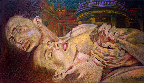 EDUARDO E CRISTINA van Paola Imposimato, Schilderij te koop op Singulart