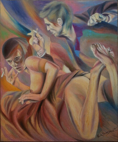 SOGNO DI UNA NOTTE DI PIENO INVERNO par Paola Imposimato, Peinture en vente sur Singulart