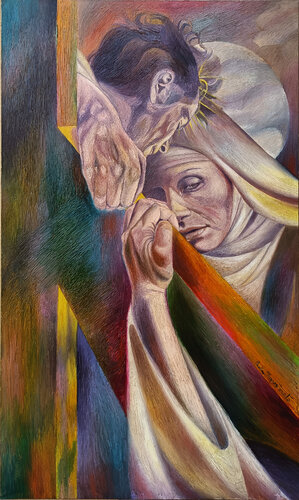 MATRIMONIO MISTICO van Paola Imposimato, Schilderij te koop op Singulart