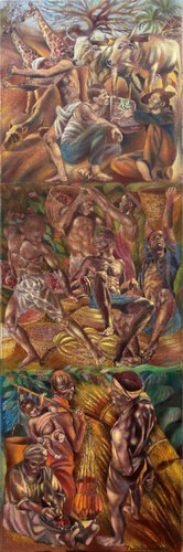 COLTURA DEL CAFFE' E CEREALI by Paola Imposimato, Painting for Sale on Singulart