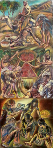 STUDI E RICERCHE SULLE RISORSE NATURALI van Paola Imposimato, Schilderij te koop op Singulart