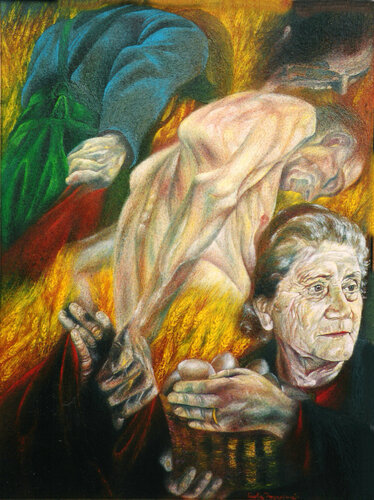 LO SPECCHIO DEL SOLE par Paola Imposimato, Peinture en vente sur Singulart