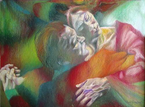 VALZER DELLE ROSE di Paola Imposimato, Pittura in vendita su Singulart