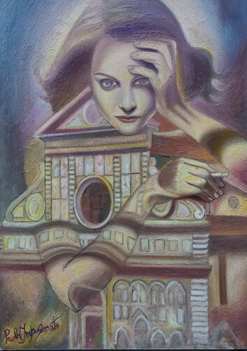 LA VESTE van Paola Imposimato, Schilderij te koop op Singulart