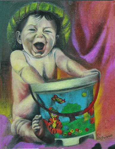 IN SPIAGGIA par Paola Imposimato, Peinture en vente sur Singulart