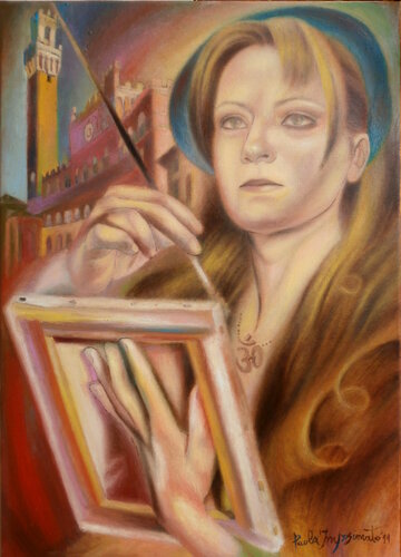 L'ISPIRAZIONE van Paola Imposimato, Schilderij te koop op Singulart