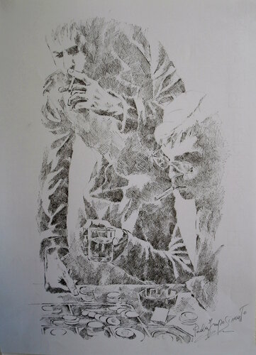 I GIOCATORI von Paola Imposimato, Zeichnungen kaufen auf Singulart