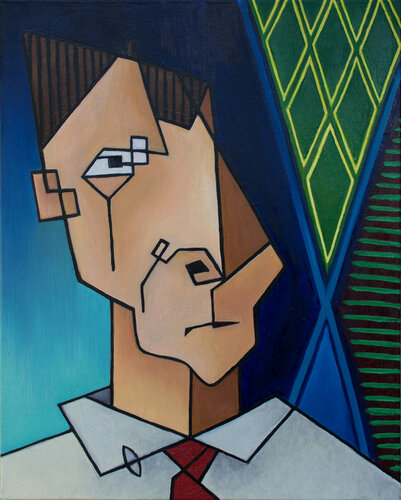 PPP (Pier Paolo Pasolini) di Alessandro Flavio Bruno, Pittura in vendita su Singulart