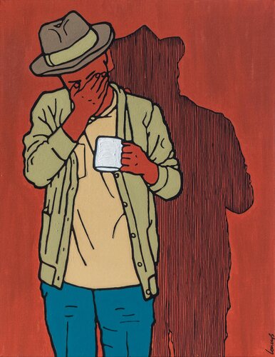 Coffee V van Marcin Lenczowski, Schilderij te koop op Singulart