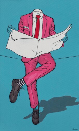 Pink no. 15 van Marcin Lenczowski, Schilderij te koop op Singulart