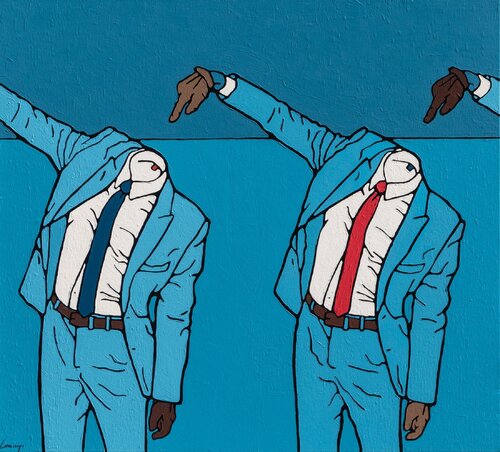 Blue no. 89 van Marcin Lenczowski, Schilderij te koop op Singulart