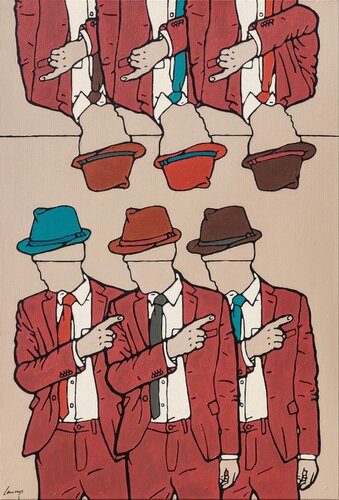 Hats XV van Marcin Lenczowski, Schilderij te koop op Singulart