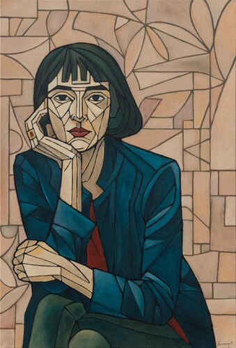 Her Strength in Stillness von Marcin Lenczowski, Malerei kaufen auf Singulart