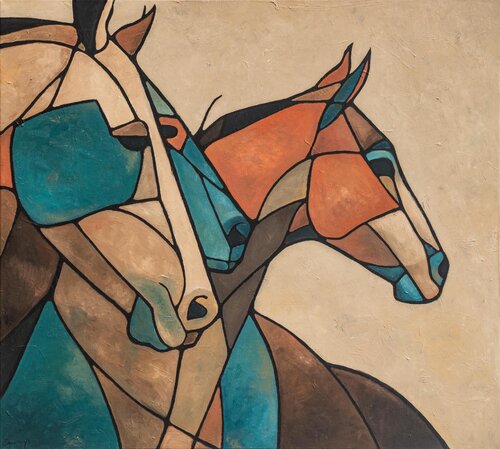Horses van Marcin Lenczowski, Schilderij te koop op Singulart