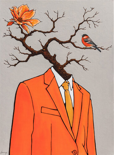 Orange no 6 by Marcin Lenczowski, Painting for Sale on Singulart