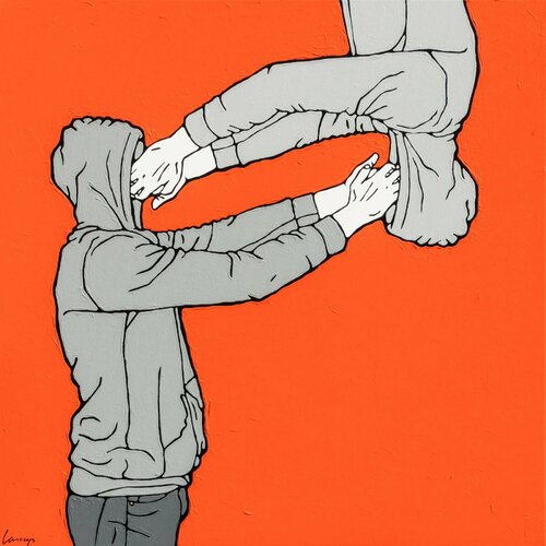 Orange n.4 by Marcin Lenczowski, Painting for Sale on Singulart