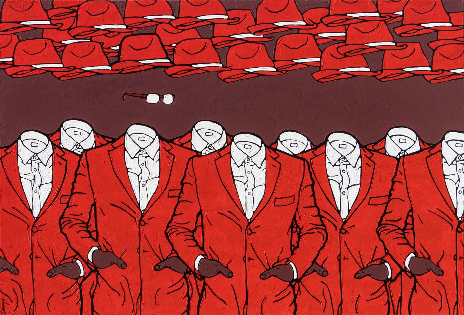 Red n.36 Marcin Lenczowski Origineel schilderij te koop