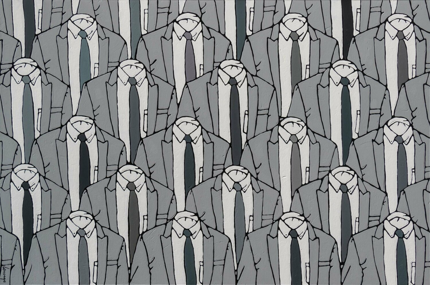 Grey n.34 Marcin Lenczowski Pintura original en venta