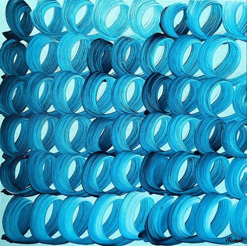 Total Turquoise di Veronica Russek, Pittura in vendita su Singulart