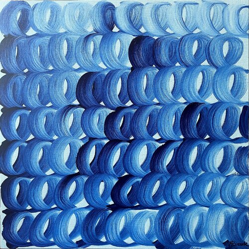 Indigo Blue de Veronica Russek, Pintura a la venta en Singulart