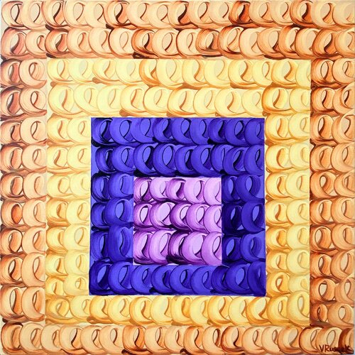 Yellow-Purple di Veronica Russek, Pittura in vendita su Singulart