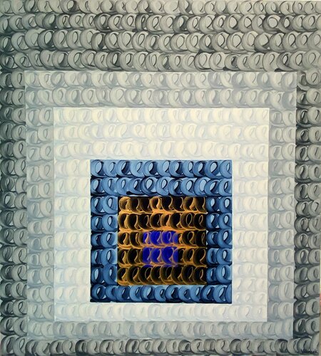Gray-Blue-Gold Veronica Russek