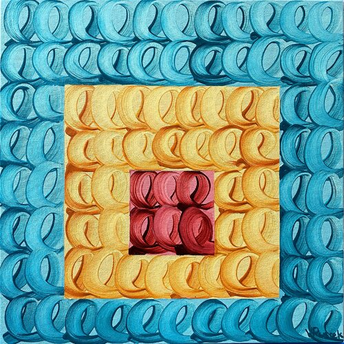 Turqiouse-Yellow-Red Veronica Russek